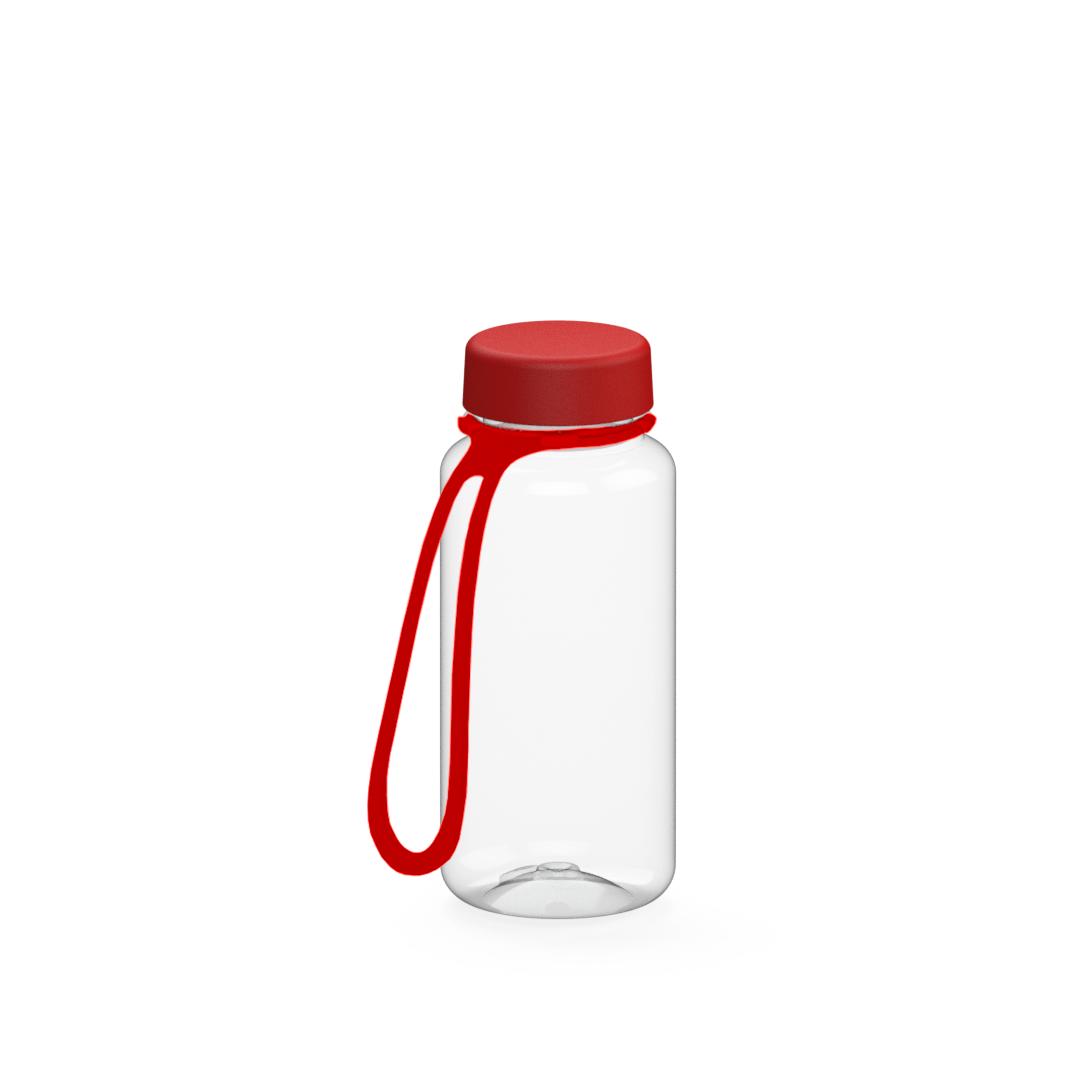 Láhev na pití "Refresh" čirá-transparentní vč. popruhu, 0,4l, Zlatá/Černá