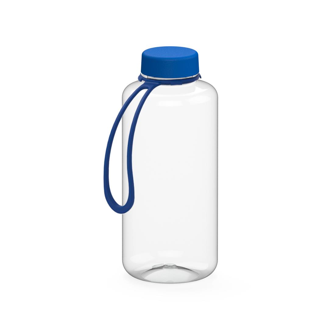 Láhev na pití "Refresh" čirá-transparentní vč. popruhu, 1,0l, Zlatá/Černá