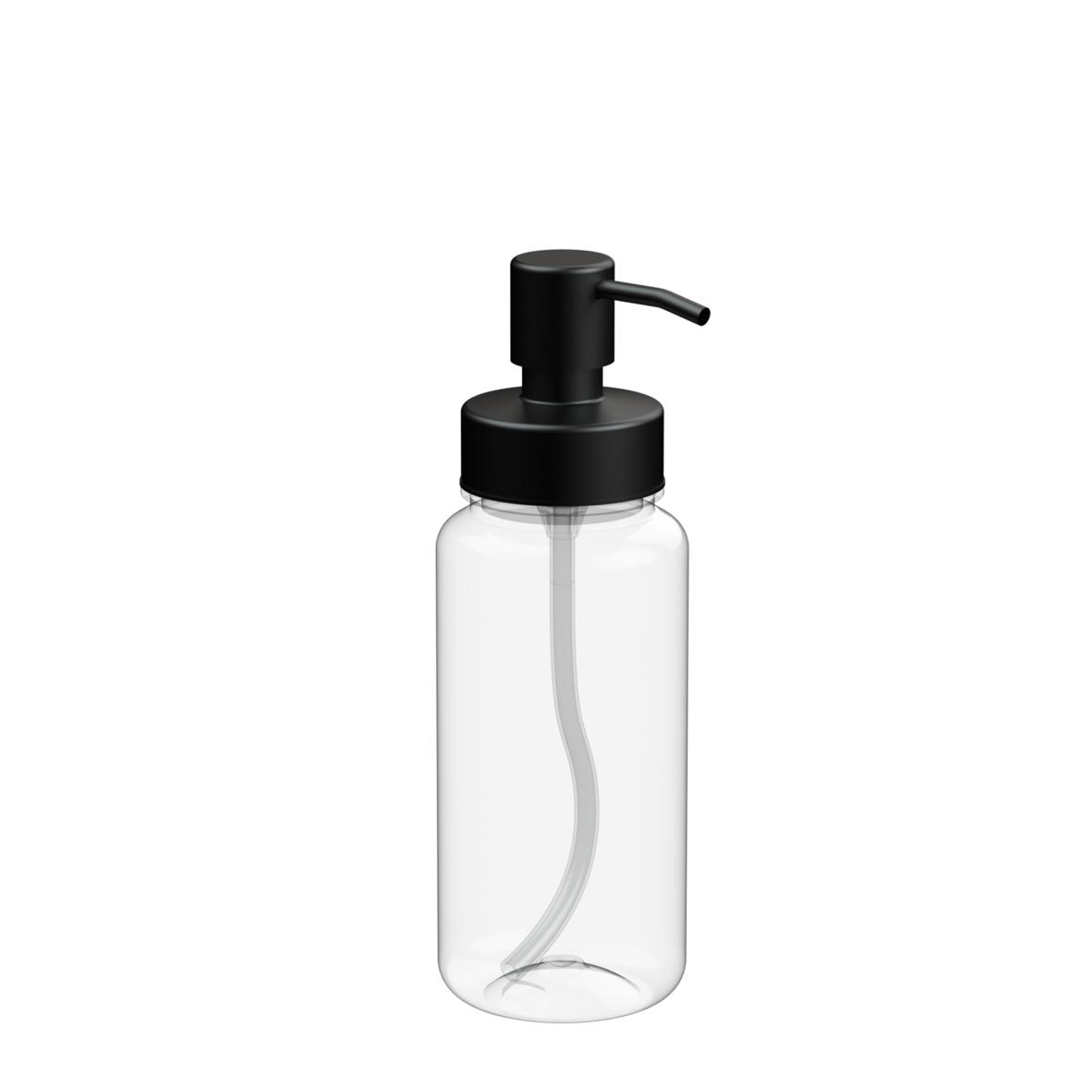 Dávkovač mýdla "Deluxe" 0,4 l, průhledný, Transparentní/Bílá