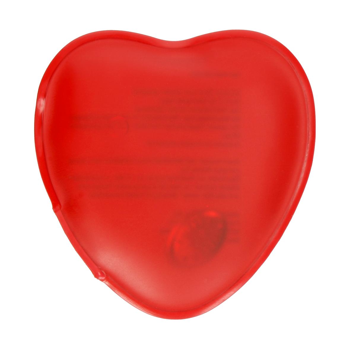 Gelová hřejivá podložka "Heart", malá, Červená