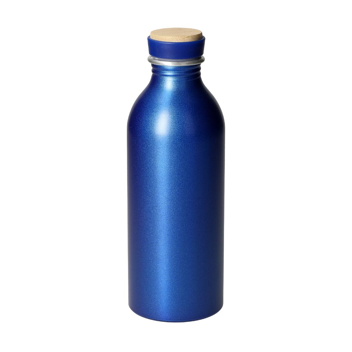 Hliníková láhev "Breeze", 650 ml, Černá/Přírodní