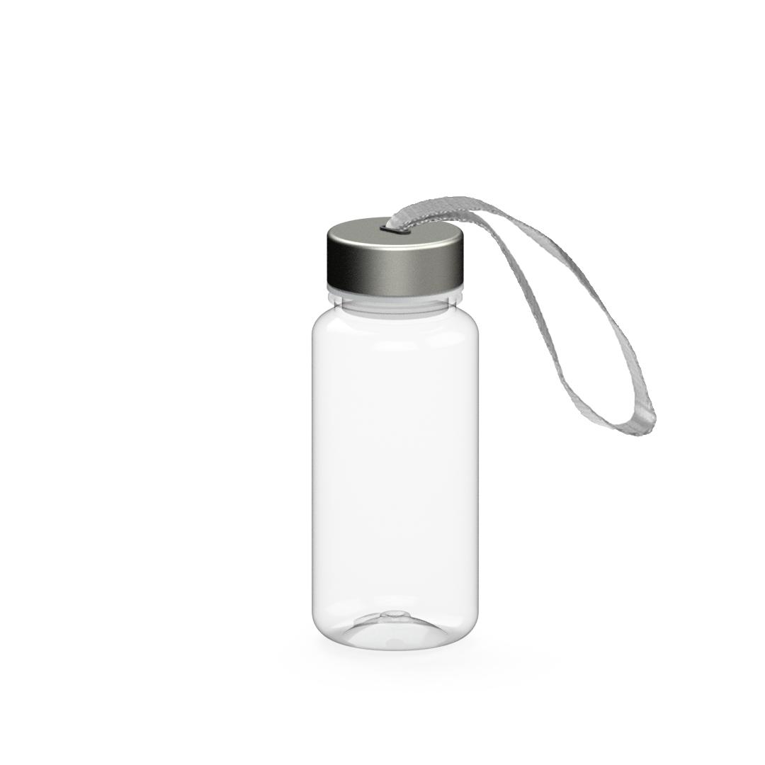 Láhev na pití "Pure" RENEW, 400 ml, Transparentní/Stříbrná