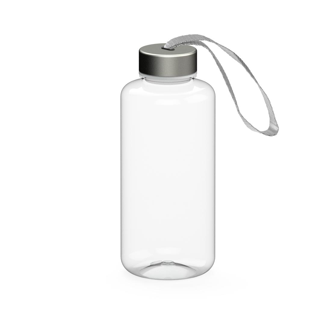 Láhev na pití "Pure" RENEW, 1 l, Transparentní/Stříbrná