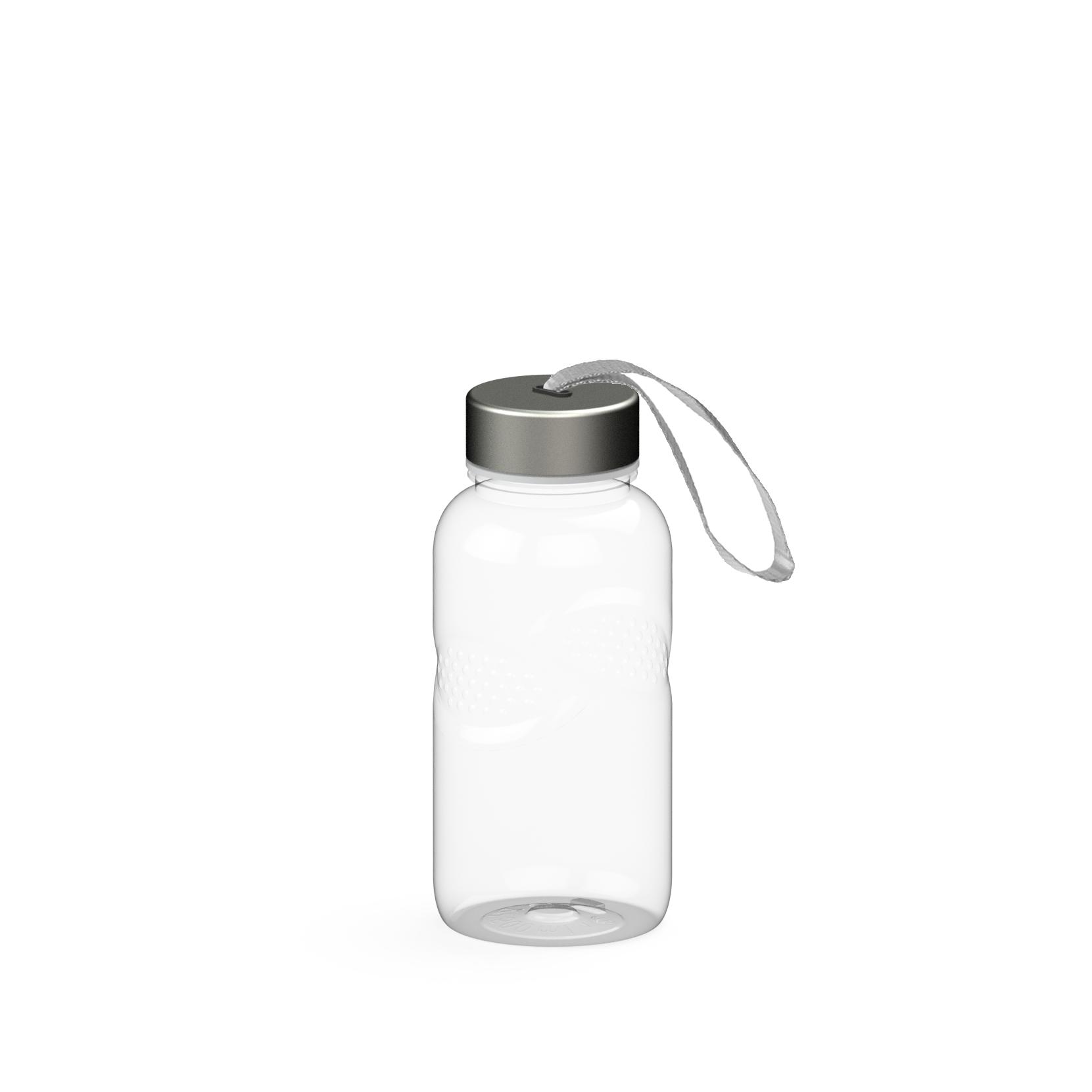 Láhev na pití Carve "Pure" RENEW, 500 ml, Transparentní/Stříbrná