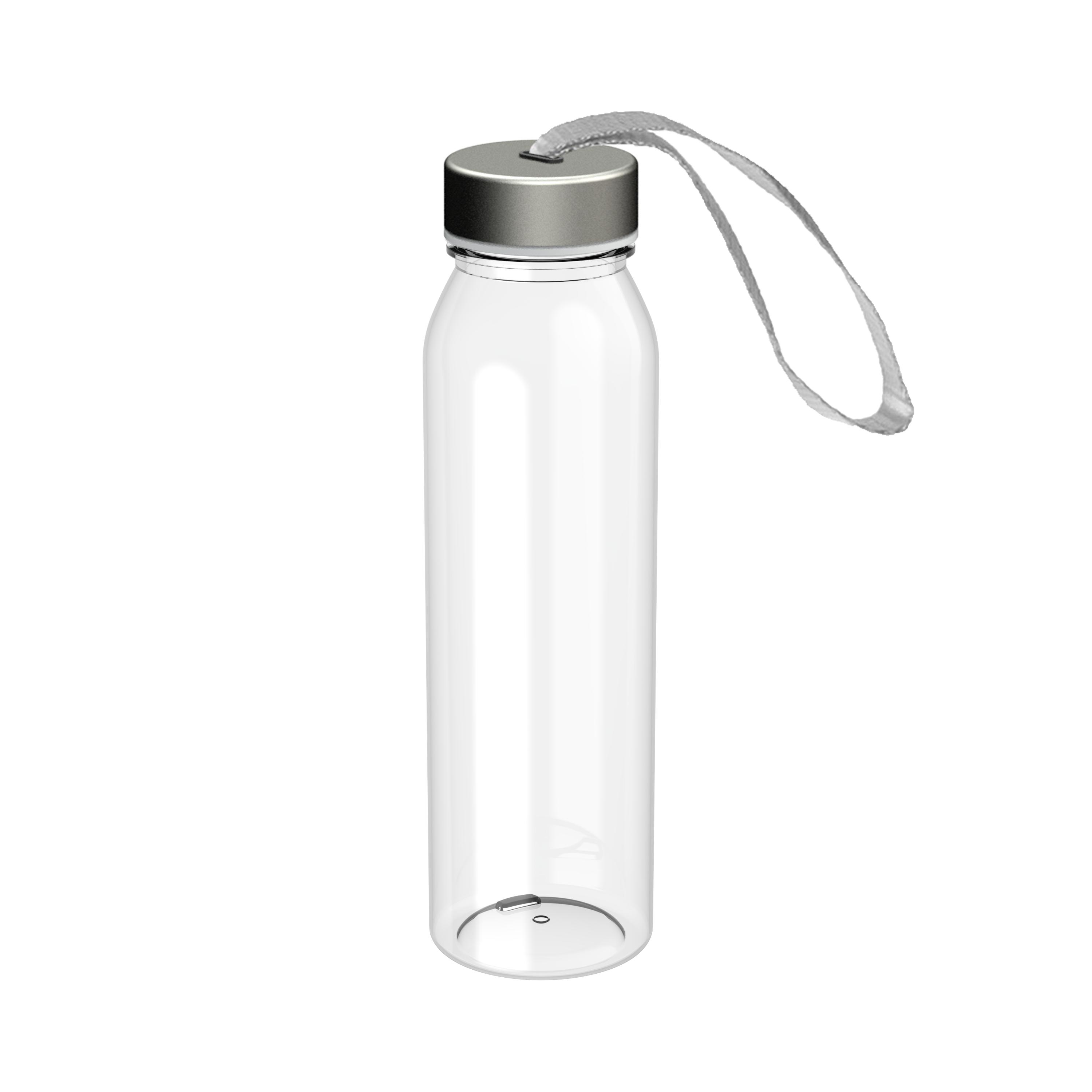 Láhev na pití Active "Pure" RENEW, 650 ml, Transparentní/Stříbrná