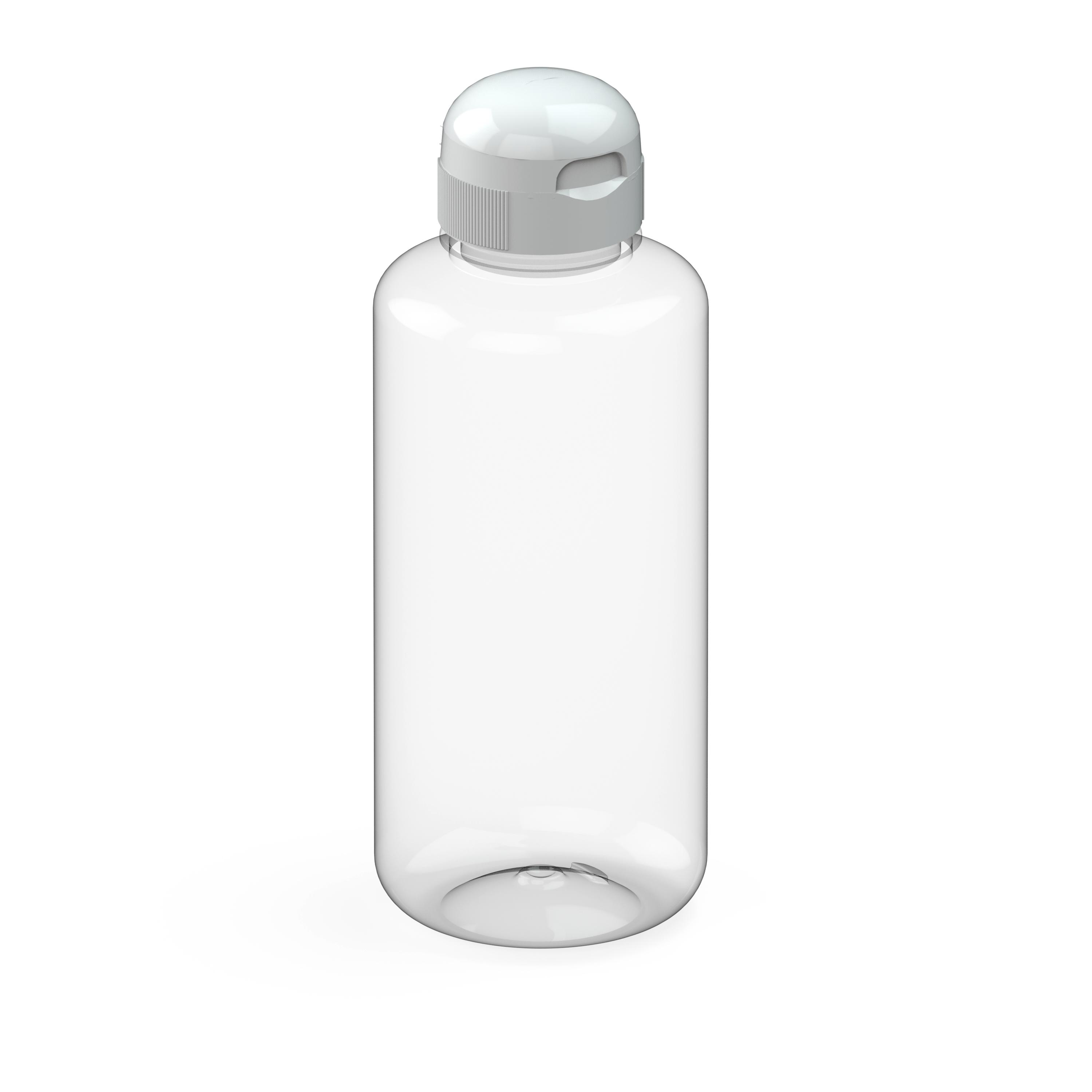 Láhev na pití "Sports" RENEW, 1 l, Transparentní/Bílá