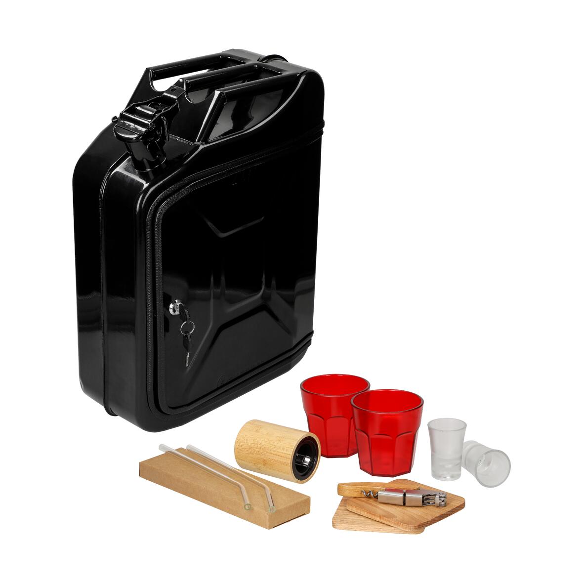 Minibar "Canister", set 1, Černá