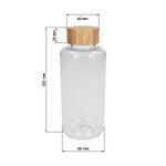 Láhev na pití "Natural" čirá-transparentní, 1,0 l, Transparentní