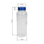 Láhev na pití "Refresh" čirá, průhledná, 0,7 l, Transparentní/Černá