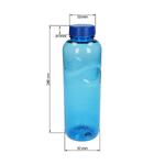 Láhev na pití "Refresh" čirá, průhledná, 1 l, Transparentní/Bílá