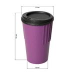 Kelímek s drážkami "ToGo", 300 ml, trvalá hnědá/Černá