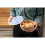 Food-Bowl "ToGo", 1,0 l, 1K víko, trvalá hnědá/Transparentní mléčná