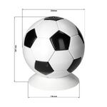 Miska na občerstvení "Football", Bílá/Černá