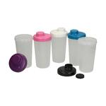 Shaker "Energy", 600 ml, Transparentní růžová/Růžová