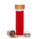 Skleněná láhev "Tea“ 0,4 l, Transparentní
