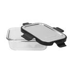 Skleněná nádoba "LOKA", 370 ml, Černá/Transparentní