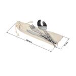 Outdoorový příbor s karabinou "RONA“, Stříbrná