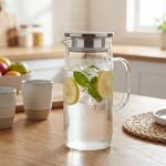 Skleněná karafa "Vivara“ 1l, Transparentní