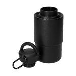 Nerezový hrnek s karabinou "Trail“, Černá