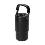 Nerezový hrnek s otvorem na pití "Hydro“, Černá