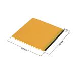 Autoškrabka "Čtverec" s gumičkou, Bílá