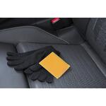 Autoškrabka "Čtverec" s gumičkou, Bílá