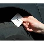 Měřič dezénu "Card", Bílá