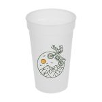 Plastový kelímek "Fant" 0,4 l, Transparentní mléčná