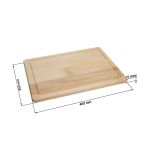 Prkénko "Woody" čtverecové, velké, Přírodní