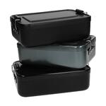 Obědový box "Metallic", Matně Černá
