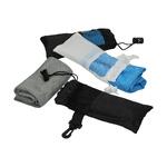 Fitness ručník "Cooling", Černá/Modrá